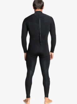 Sale Quiksilver 4/3 Everyday Sessions Back Zip Wetsuit Black
