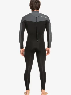 Sale Quiksilver 3/2 Everyday Sessions Back-Zip Wetsuit Black/Gun Metal