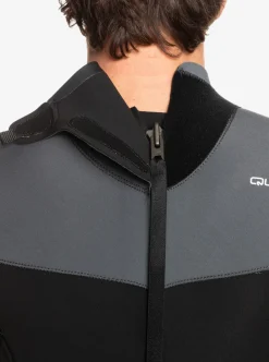 Sale Quiksilver 3/2 Everyday Sessions Back-Zip Wetsuit Black/Gun Metal