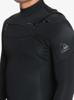 Clearance Quiksilver 4/3 Everyday Sessions Chest Zip Wetsuit Black