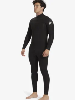 Discount Quiksilver 4/3 Everyday Sessions Chest-Zip Wetsuit Black