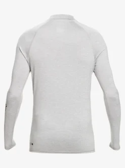 Outlet Quiksilver All Time Long Sleeve Upf 50 Rashguard Sleet Heather