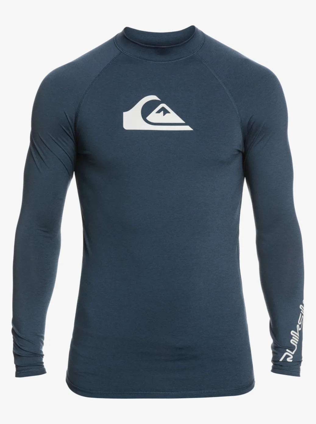 Cheap Quiksilver All Time Long Sleeve Upf 50 Rashguard Navy Blazer Heather