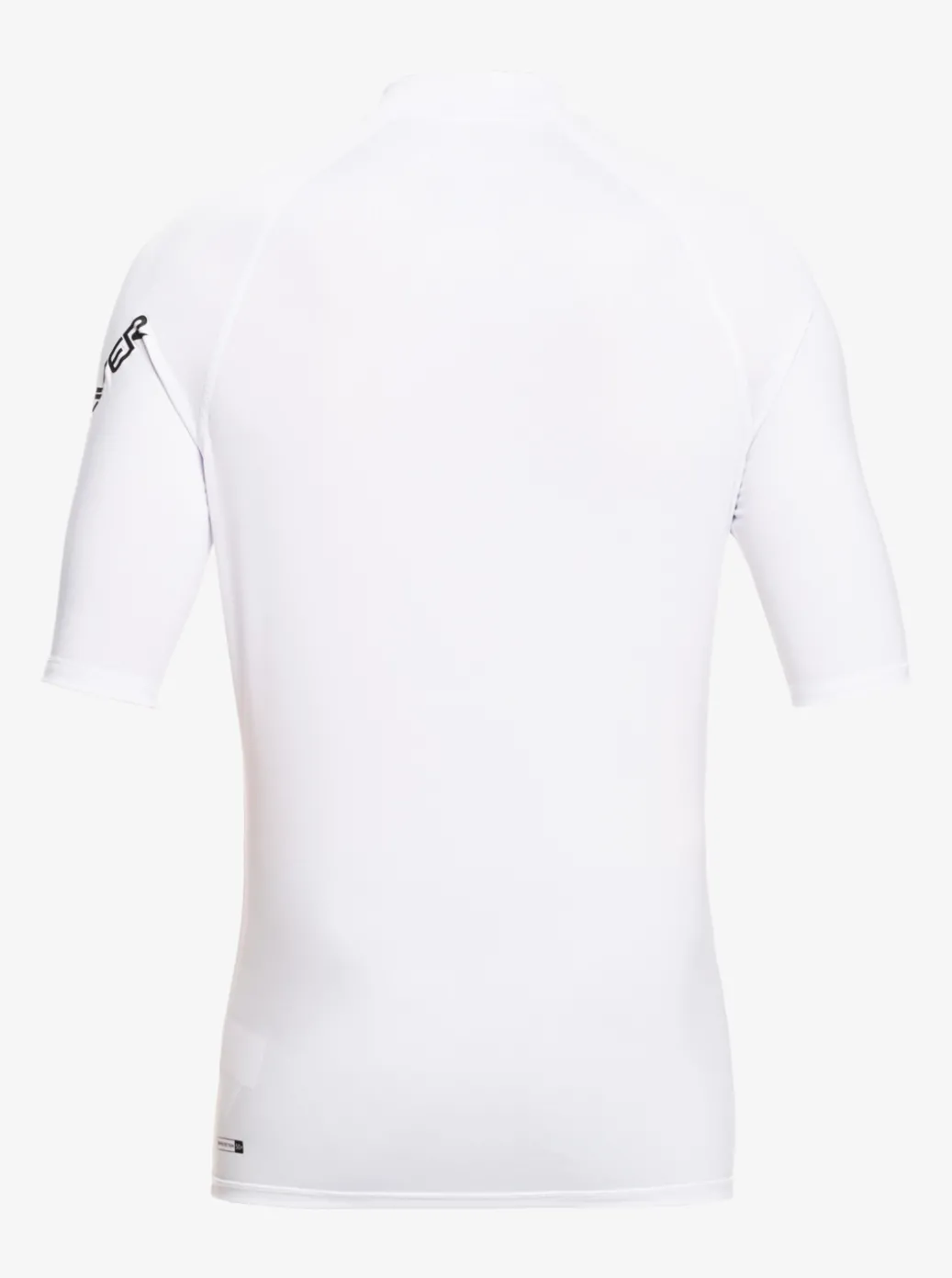 Shop Quiksilver All Time Short Sleeve Upf 50 Rashguard White