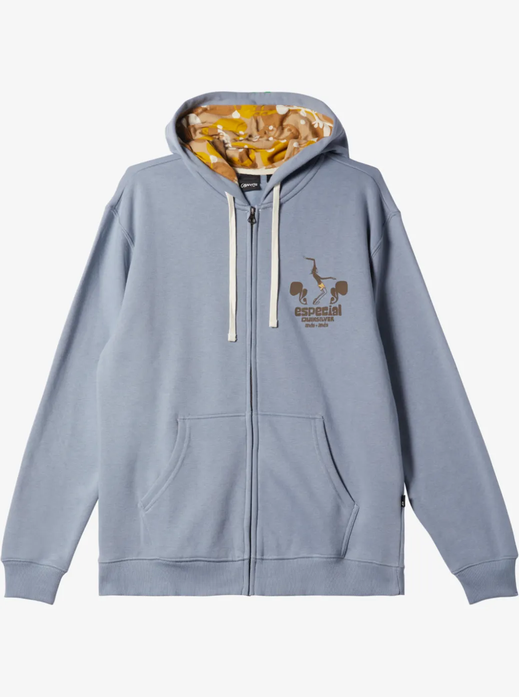 Sale Quiksilver Andy Y Andy Zip-Up Hoodie Blue Shadow