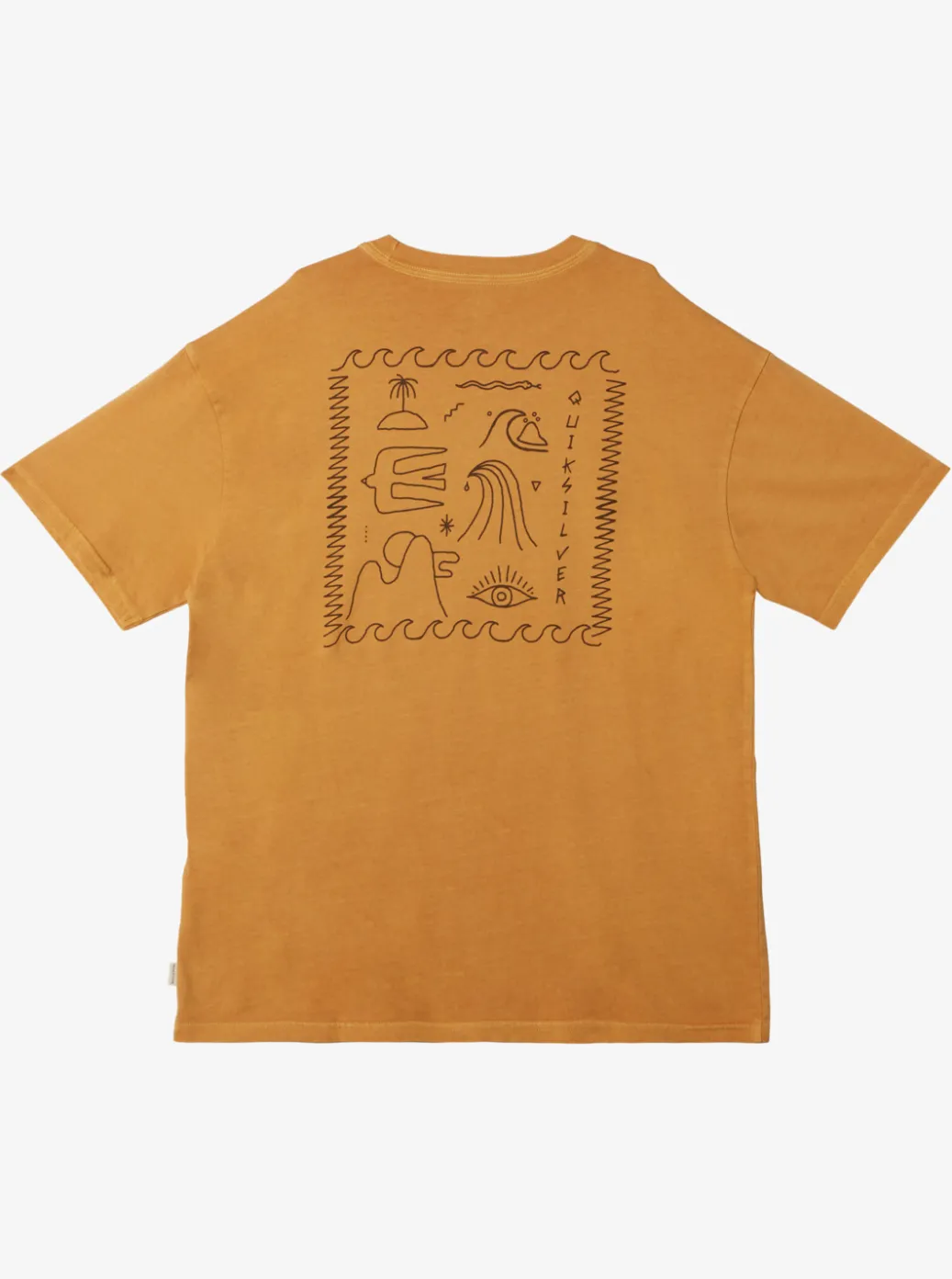 Fashion Quiksilver Bag Of Sun Mnd T-Shirt Mustard