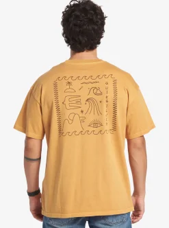 Fashion Quiksilver Bag Of Sun Mnd T-Shirt Mustard