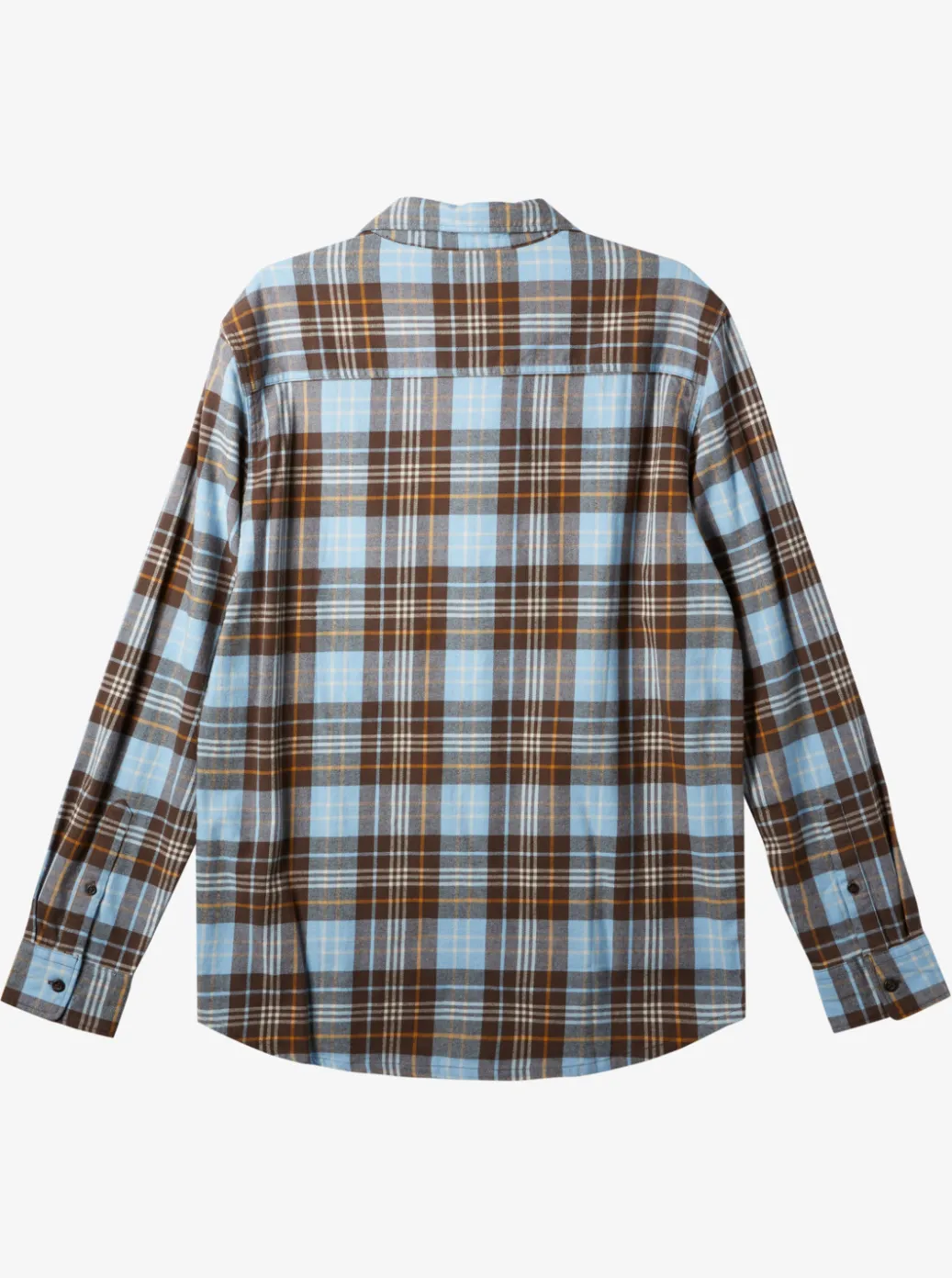 Shop Quiksilver Banchor Long Sleeve Shirt Major Brown Banchor