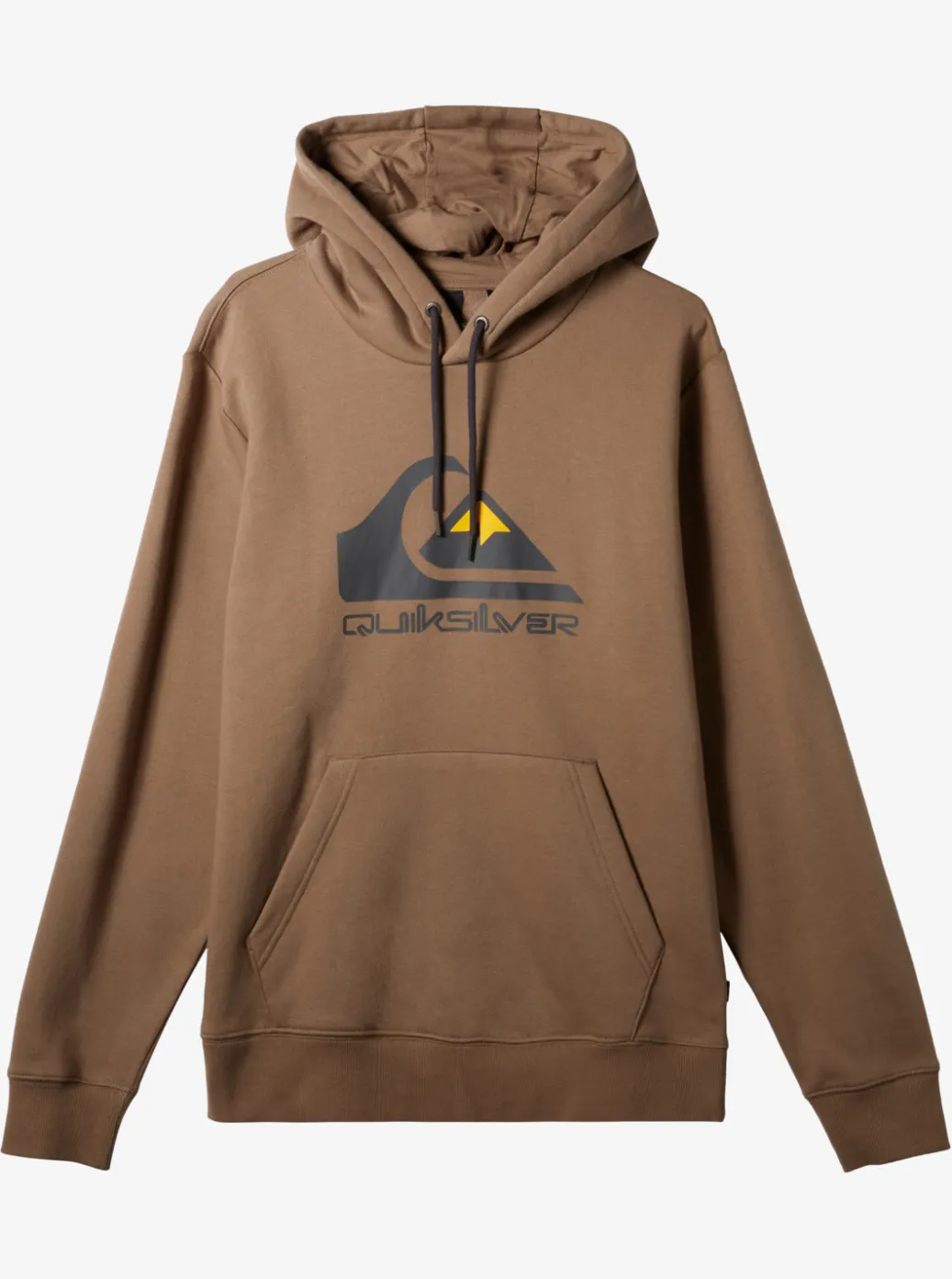 Outlet Quiksilver Big Logo Pullover Hoodie Fossil