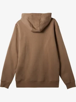 Outlet Quiksilver Big Logo Pullover Hoodie Fossil