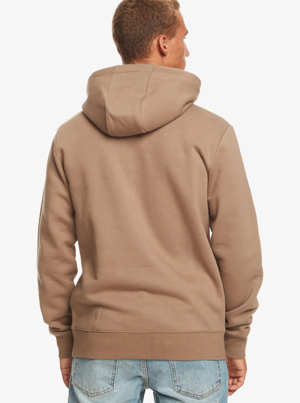 Outlet Quiksilver Big Logo Pullover Hoodie Fossil