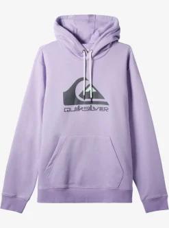 Store Quiksilver Big Logo Pullover Hoodie Purple Rose