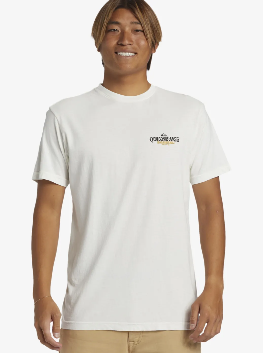 Fashion Quiksilver Bold Move T-Shirt Antique White