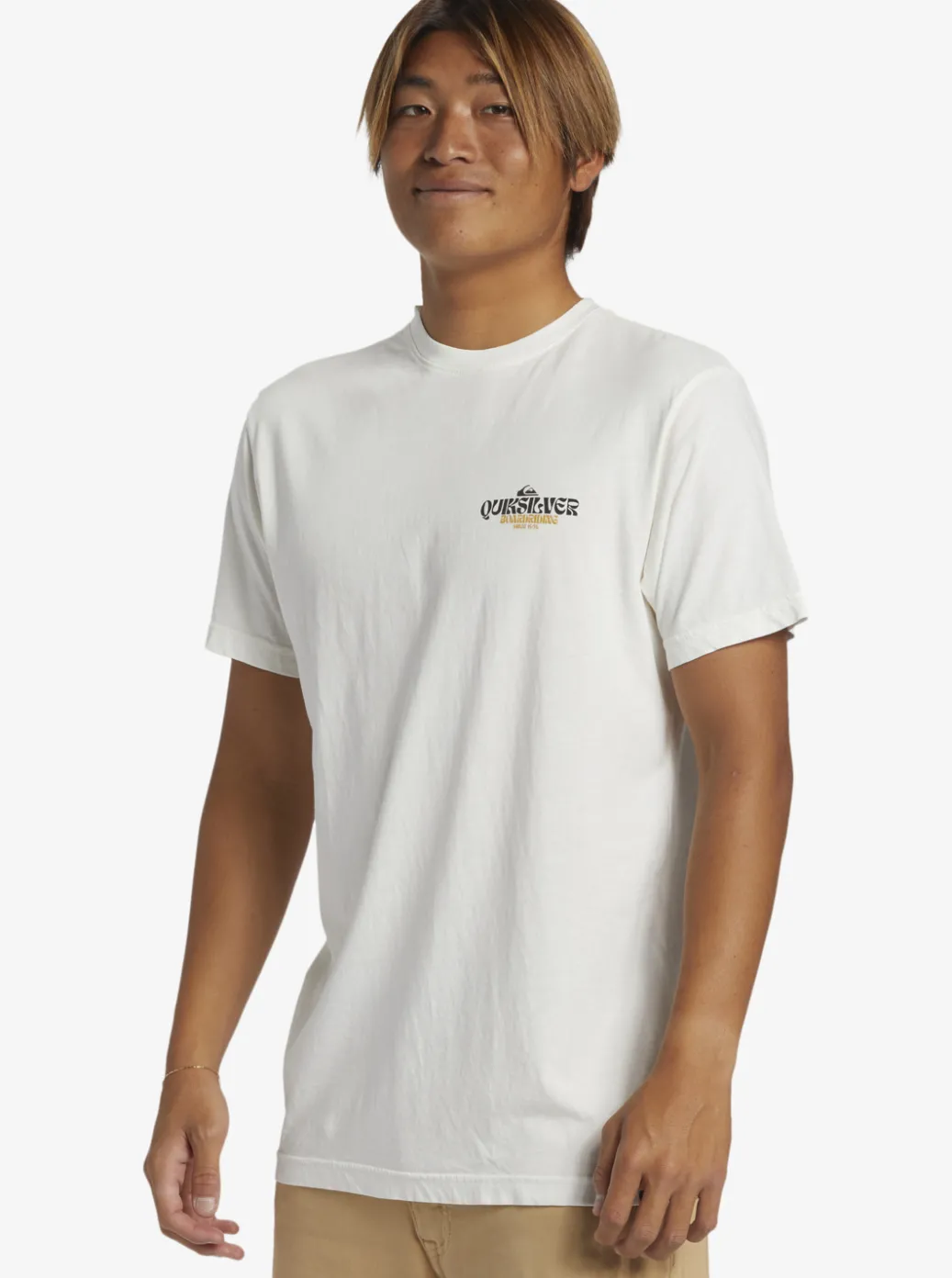 Fashion Quiksilver Bold Move T-Shirt Antique White