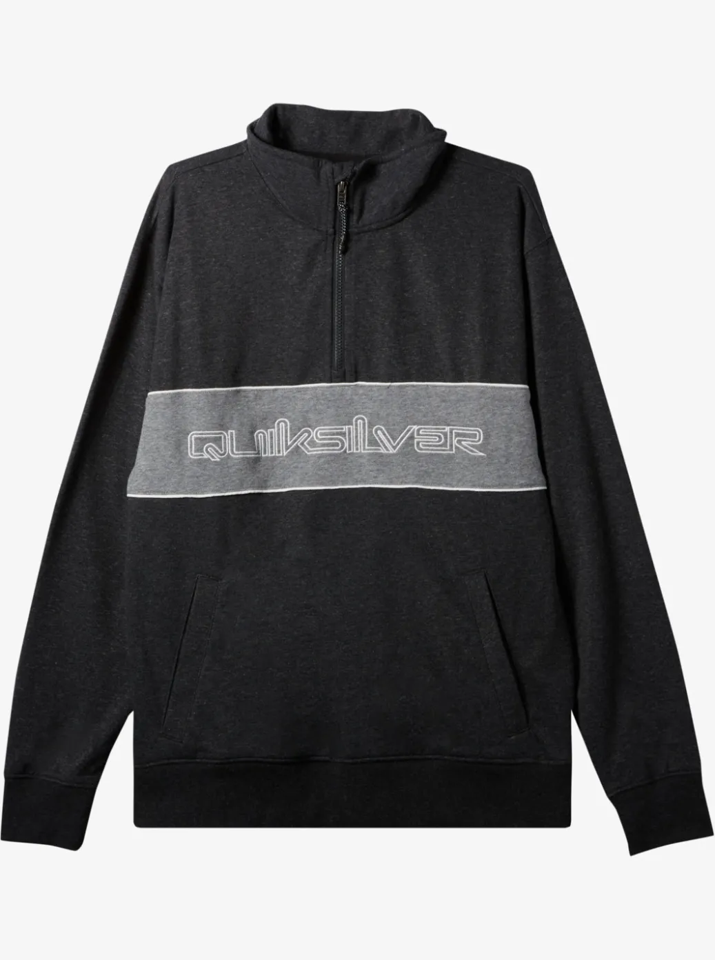 Fashion Quiksilver Bold Omni Half-Zip Sweatshirt Black Heather