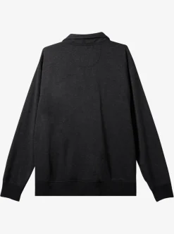 Fashion Quiksilver Bold Omni Half-Zip Sweatshirt Black Heather