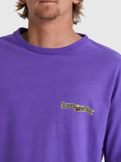 Clearance Quiksilver Boogieman T-Shirt Passion Flower