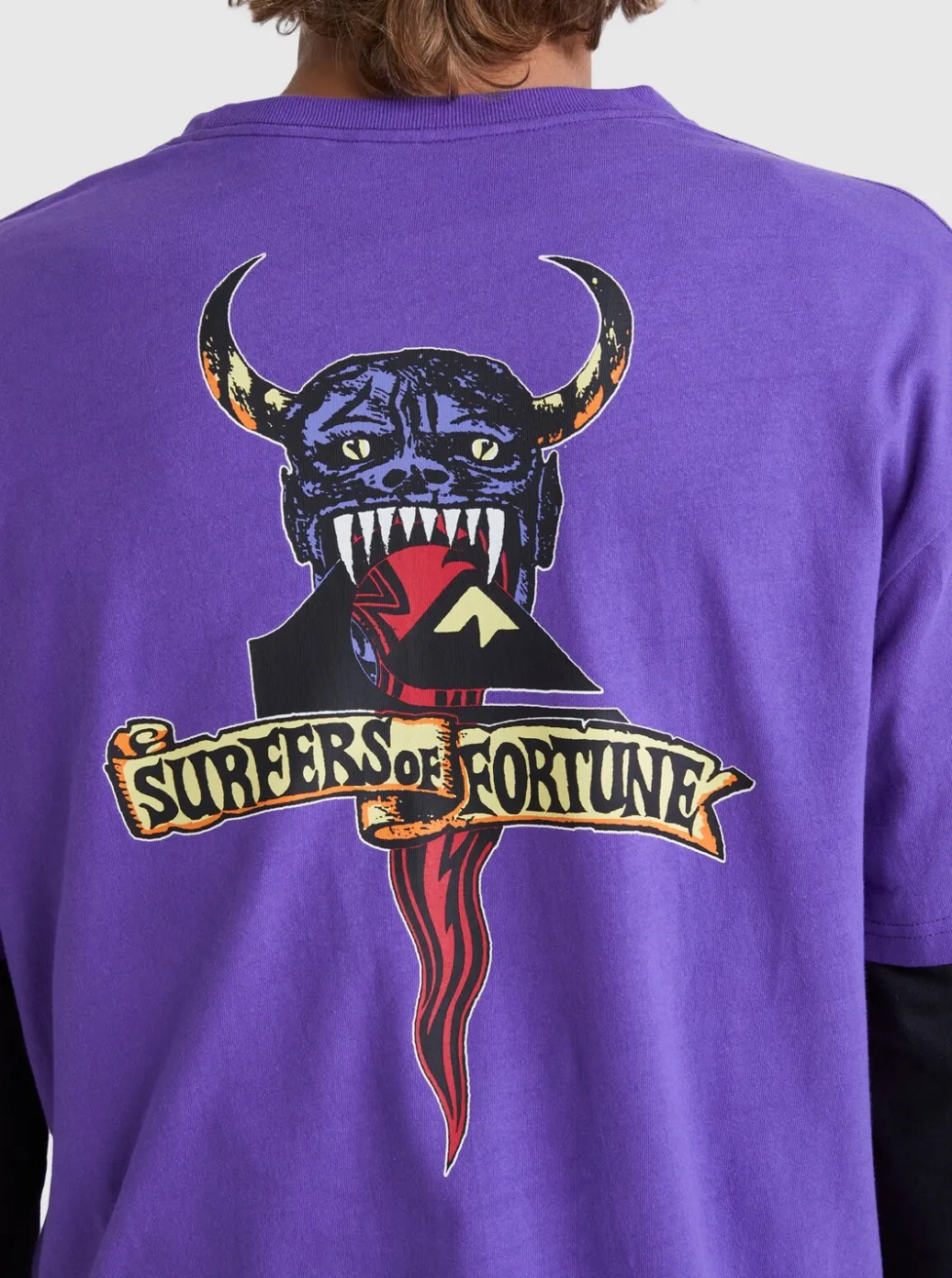 Clearance Quiksilver Boogieman T-Shirt Passion Flower