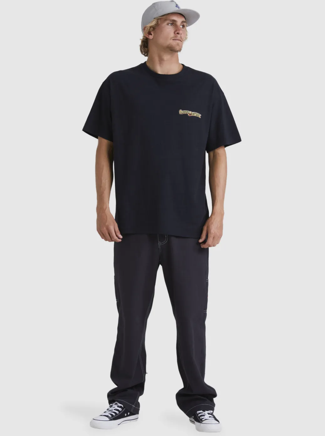 Cheap Quiksilver Boogieman T-Shirt Black