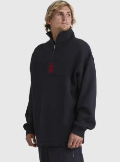 Shop Quiksilver Boogieman Zip Sweatshirt Black