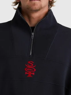 Shop Quiksilver Boogieman Zip Sweatshirt Black
