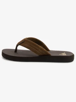Store Quiksilver Boy'S 8-16 Carver Suede Core Sandals Brown 1