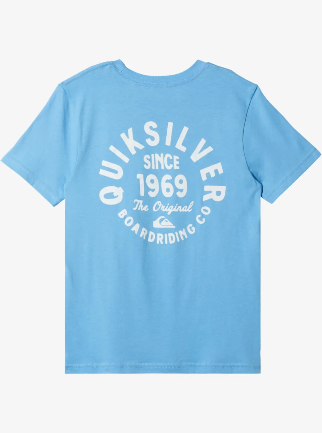 Store Quiksilver Boy'S 8-16 Circled Script T-Shirt Azure Blue