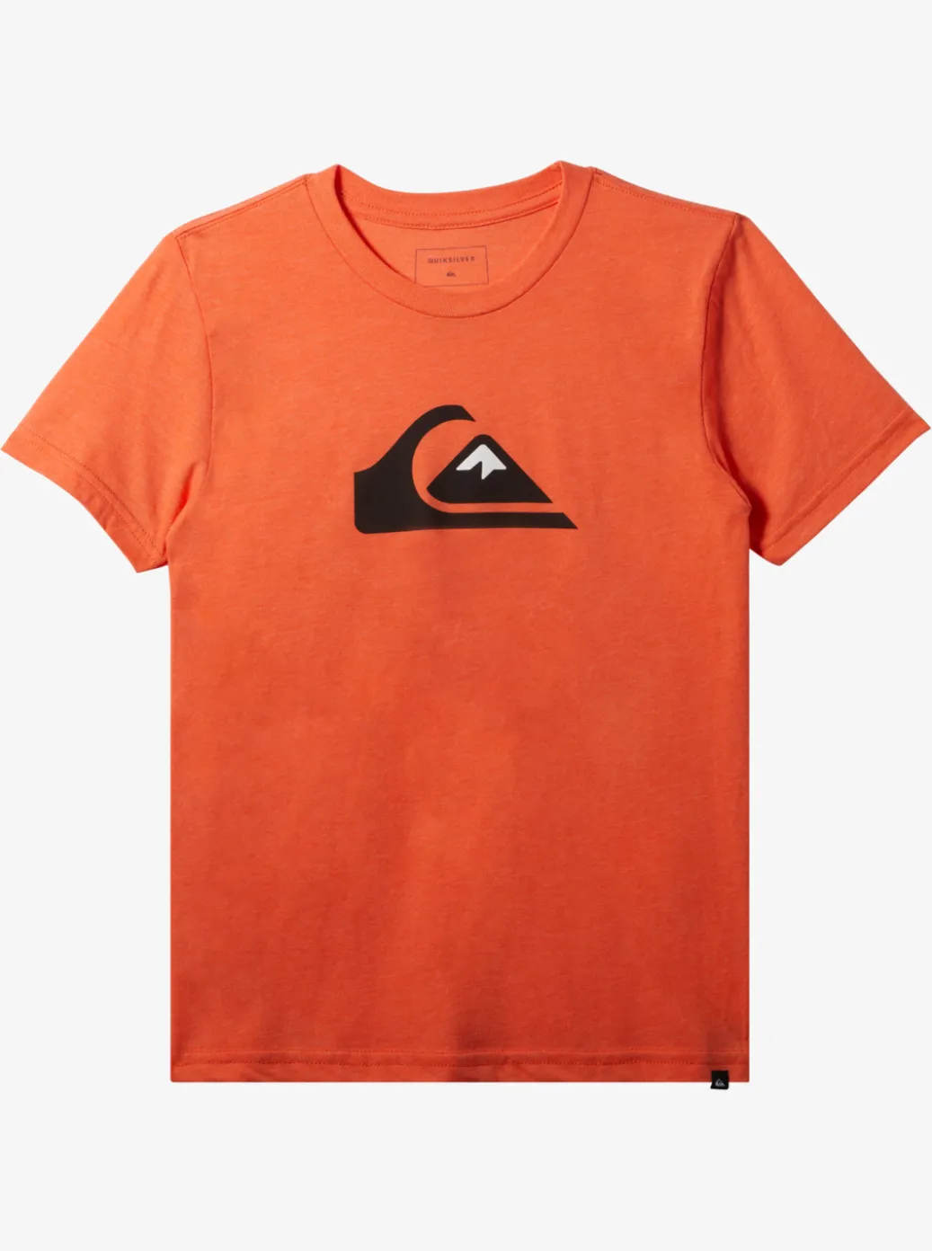 Flash Sale Quiksilver Boy'S 8-16 Comp Logo T-Shirt Red Orange Heather