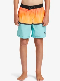 Sale Quiksilver Boy'S 8-16 Everyday Mix Vl 15Nb Elastic Waist Shorts Orange Pop
