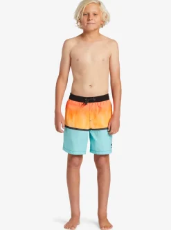 Sale Quiksilver Boy'S 8-16 Everyday Mix Vl 15Nb Elastic Waist Shorts Orange Pop