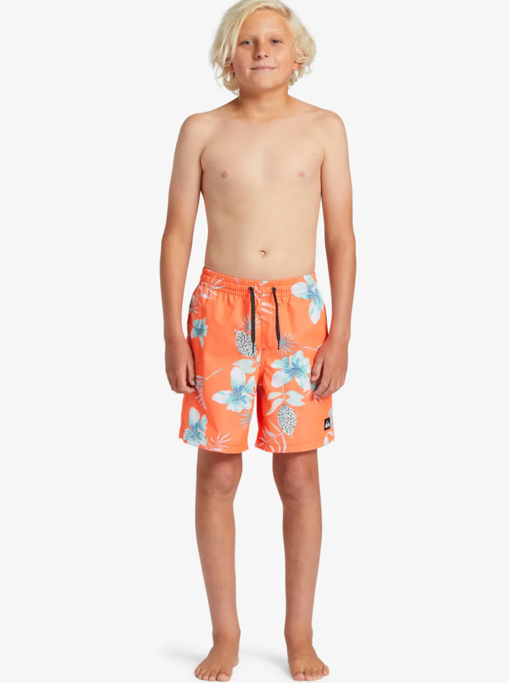 Cheap Quiksilver Boy'S 8-16 Everyday Mix Vl 15Nb Elastic Waist Shorts Fiery Coral