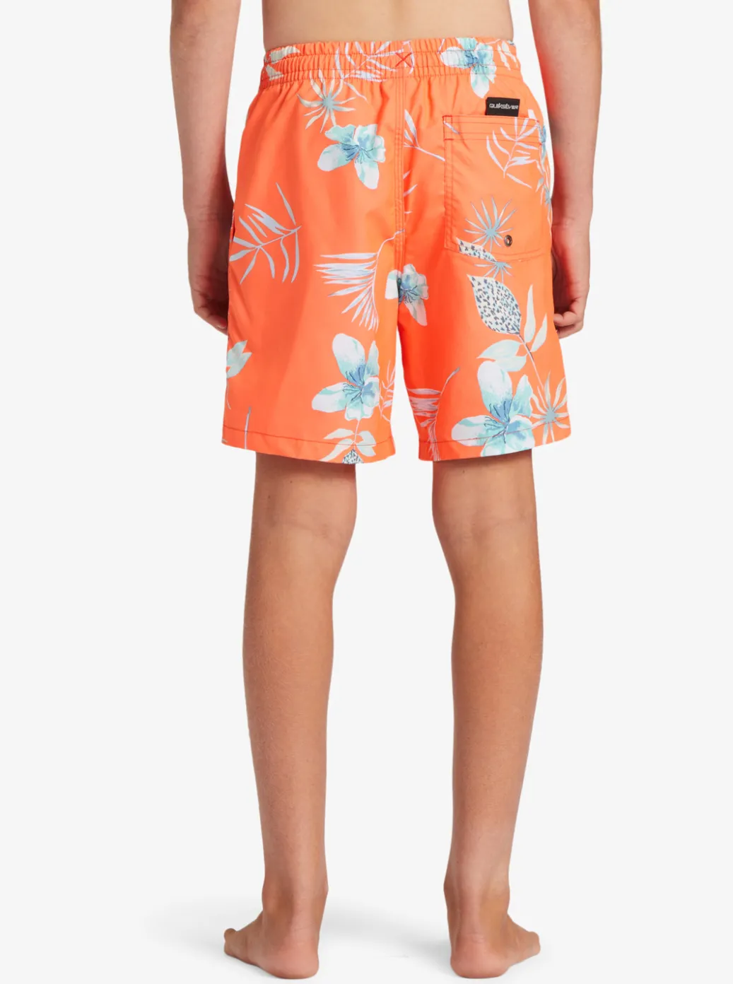 Cheap Quiksilver Boy'S 8-16 Everyday Mix Vl 15Nb Elastic Waist Shorts Fiery Coral