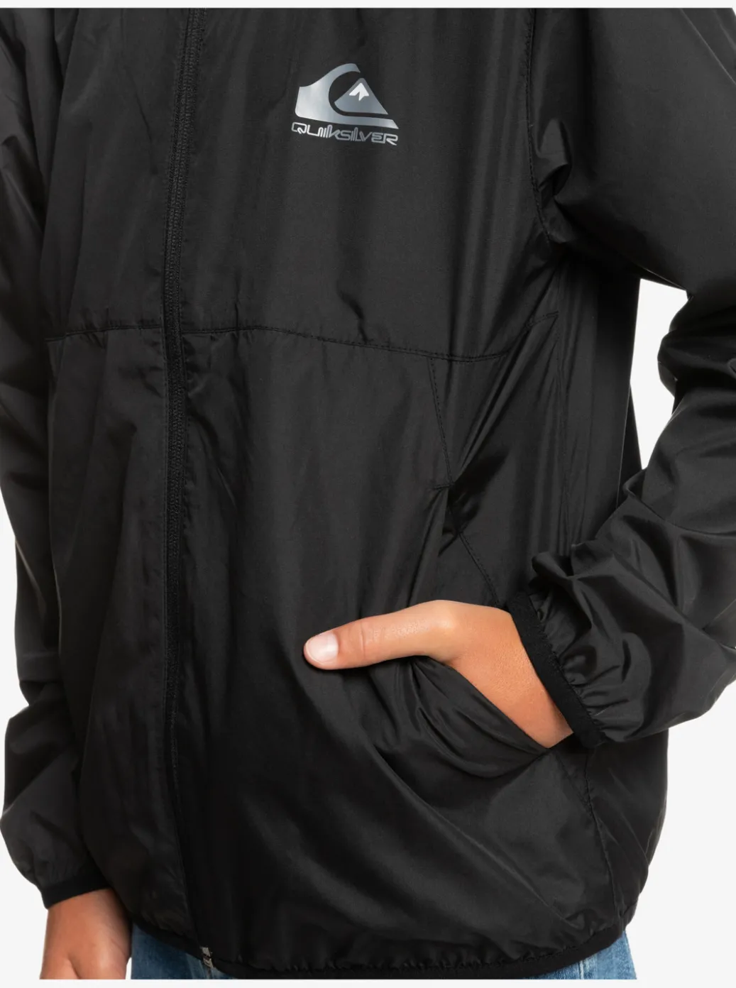 Hot Quiksilver Boy'S 8-16 Everyday Water Repellent Windbreaker Black