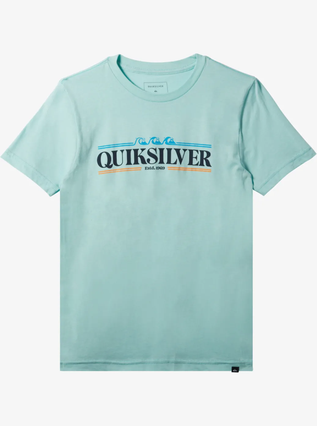 Sale Quiksilver Boy'S 8-16 Gradient Line T-Shirt Pastel Turquoise