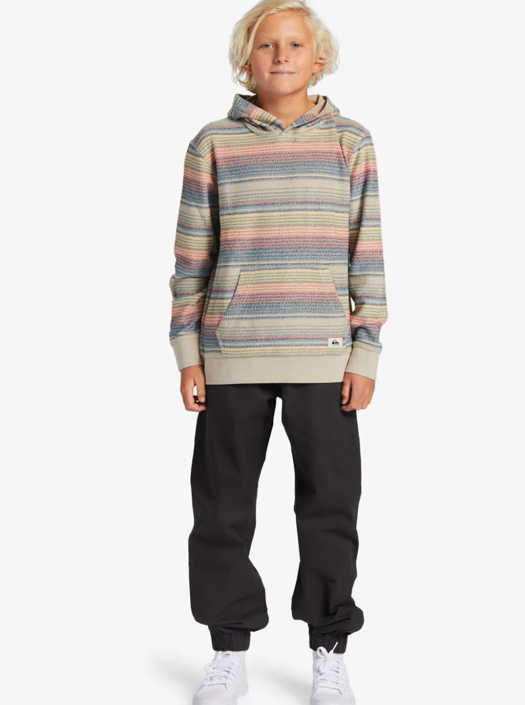 Outlet Quiksilver Boys 8-16 Great Otway Hoodie Plaza Taupe Great Otway