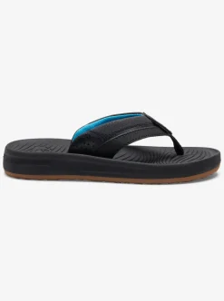 Store Quiksilver Boy'S 8-16 Oasis Sandals Black/Black/Brown