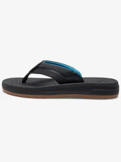 Store Quiksilver Boy'S 8-16 Oasis Sandals Black/Black/Brown