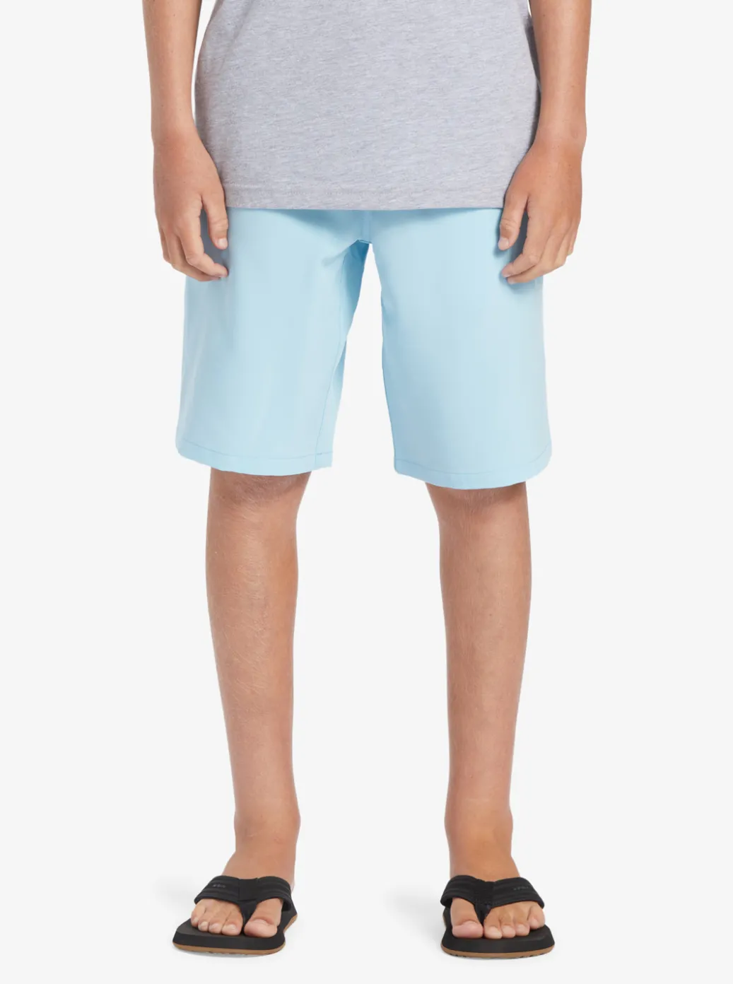 Best Quiksilver Boy'S 8-16 Ocean Elastic 18" Amphibian Boardshorts Sky Blue