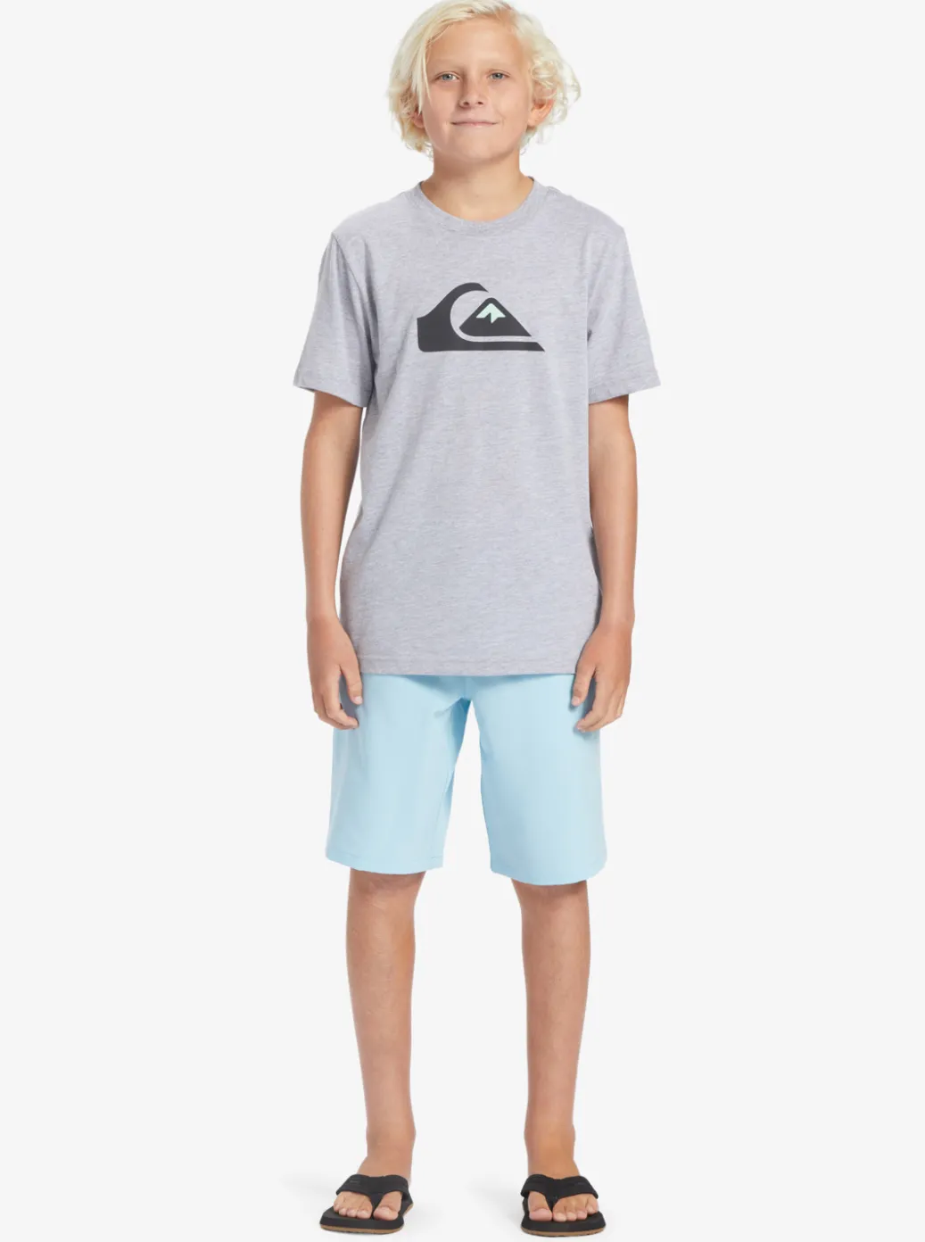 Best Quiksilver Boy'S 8-16 Ocean Elastic 18" Amphibian Boardshorts Sky Blue