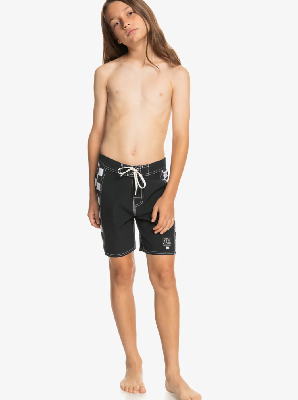 New Quiksilver Boy'S 8-16 Original Arch 15" Boardshorts Black