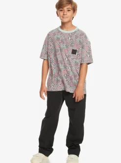 Fashion Quiksilver Boy'S 8-16 Radical All-Over T-Shirt Purple Rose Radical Times 233