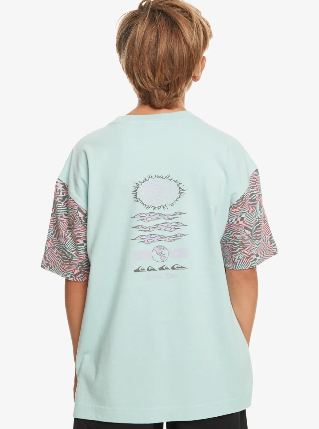 Fashion Quiksilver Boy'S 8-16 Radical All-Over T-Shirt Purple Rose Radical Times 233