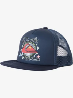 Fashion Quiksilver Boy'S 8-16 Rat Pack Trucker Hat Navy Blazer