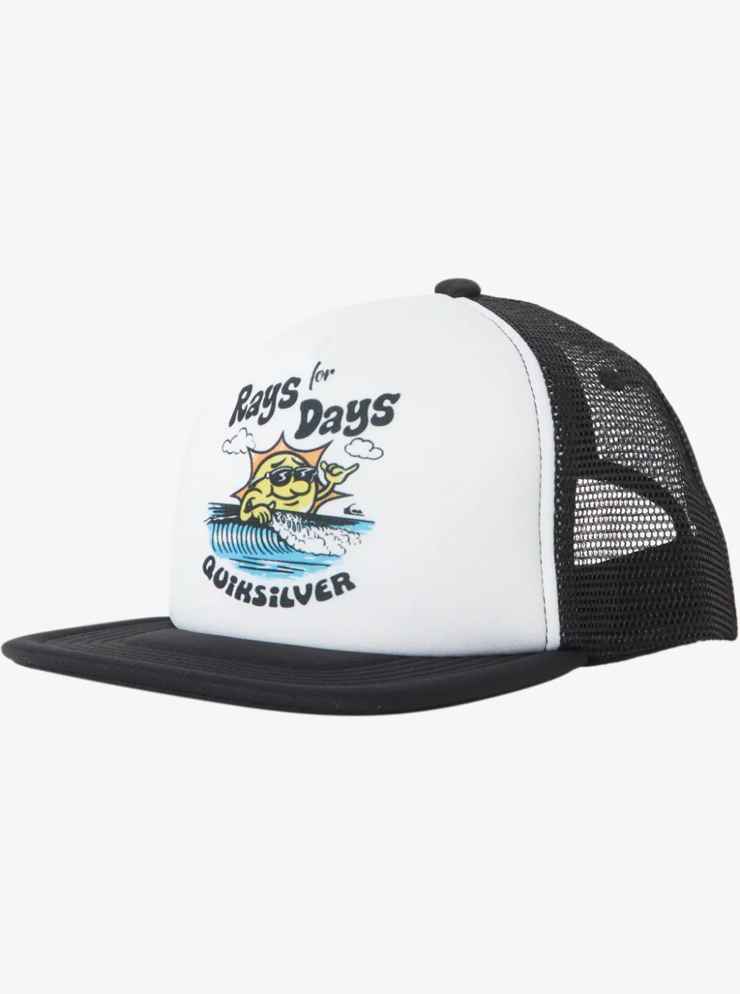 Clearance Quiksilver Boy'S 8-16 Rat Pack Trucker Hat White