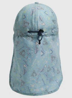 Store Quiksilver Boy'S 8-16 Ray Master Neck Protection Cap Pastel Turquoise Next Gen 233
