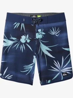 Store Quiksilver Boy'S 8-16 Surfsilk Scallop 17" Boardshorts Naval Accademy