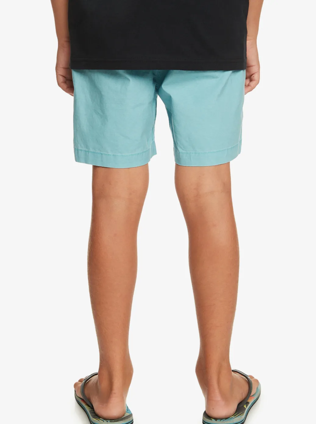 Flash Sale Quiksilver Boy'S 8-16 Taxer 15" Elastic Waist Shorts Cameo Blue