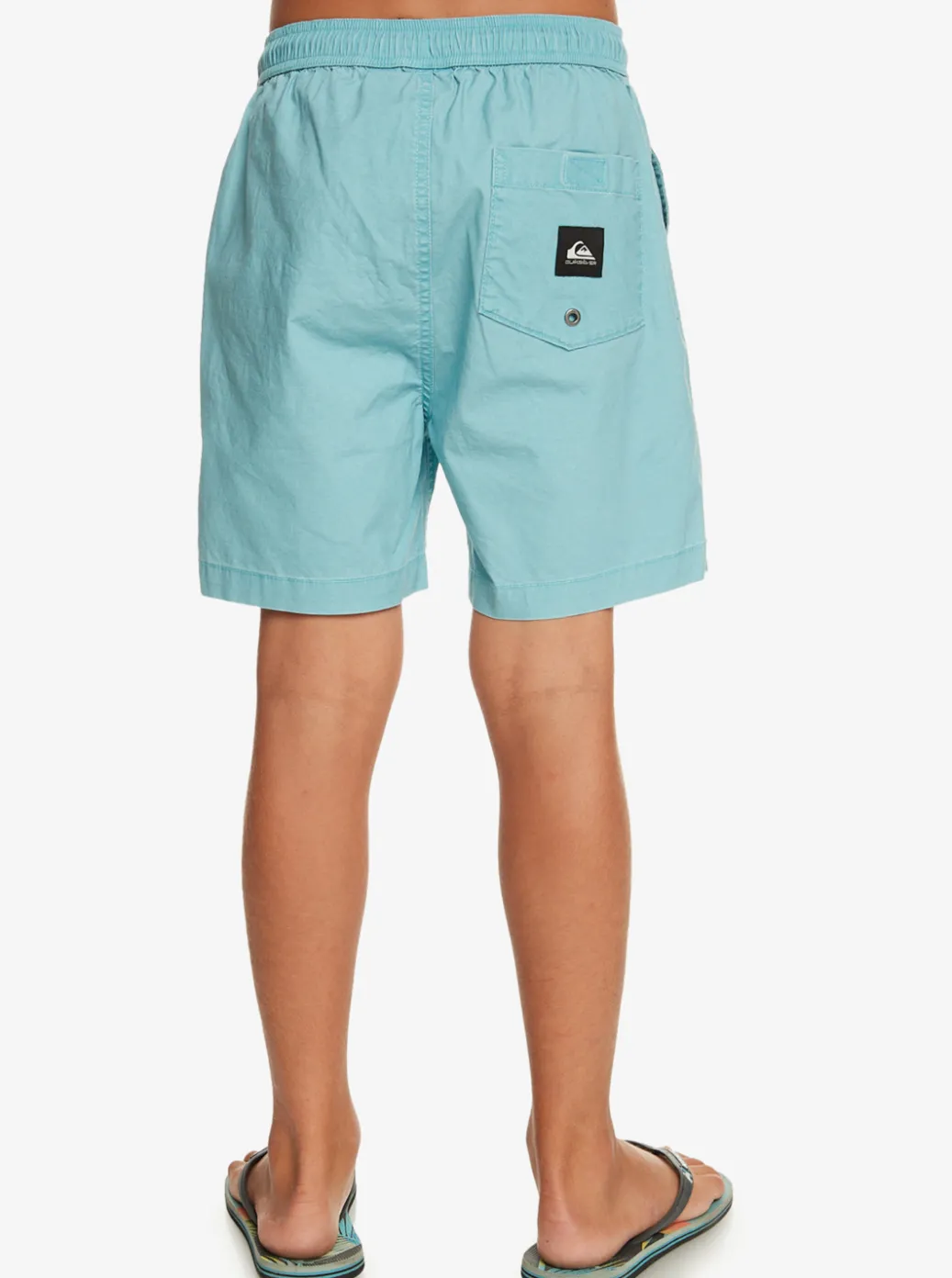 Flash Sale Quiksilver Boy'S 8-16 Taxer 15" Elastic Waist Shorts Cameo Blue
