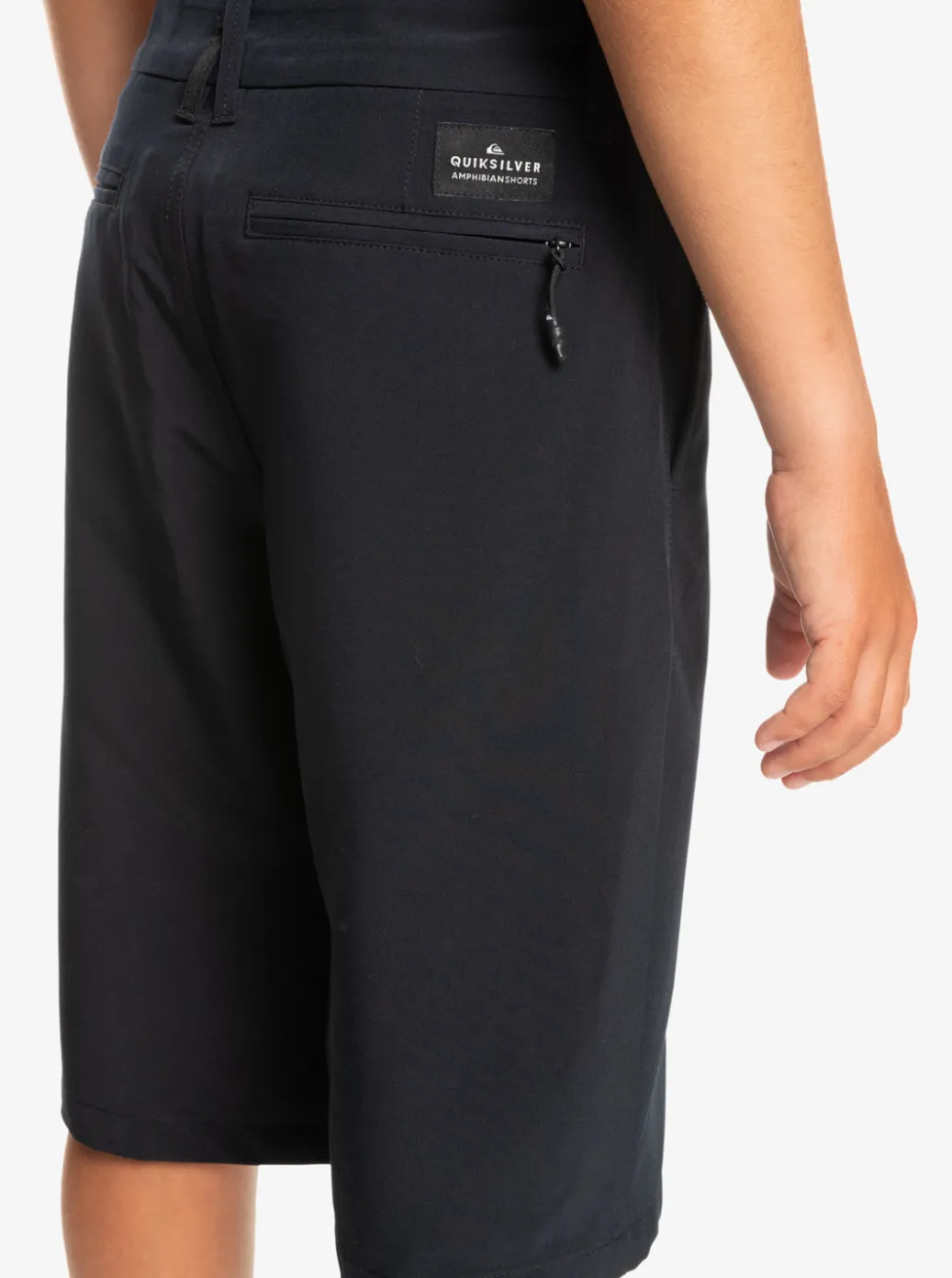 Cheap Quiksilver Boy'S 8-16 Union Amphibian 19" Hybrid Shorts Black