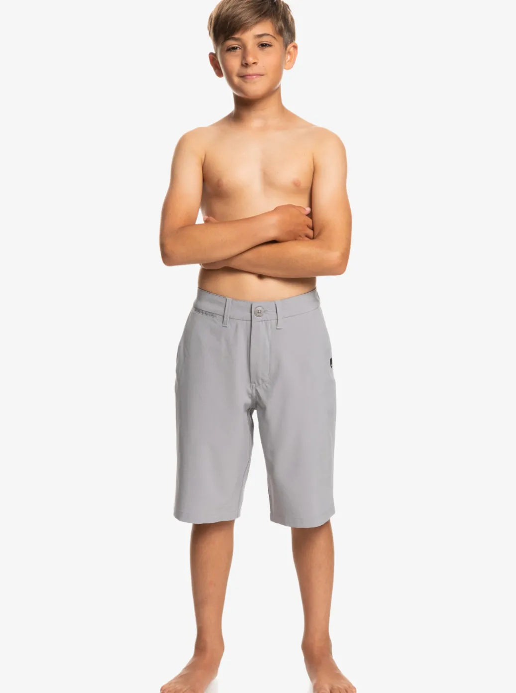 Cheap Quiksilver Boy'S 8-16 Union Amphibian 19" Hybrid Shorts Sleet
